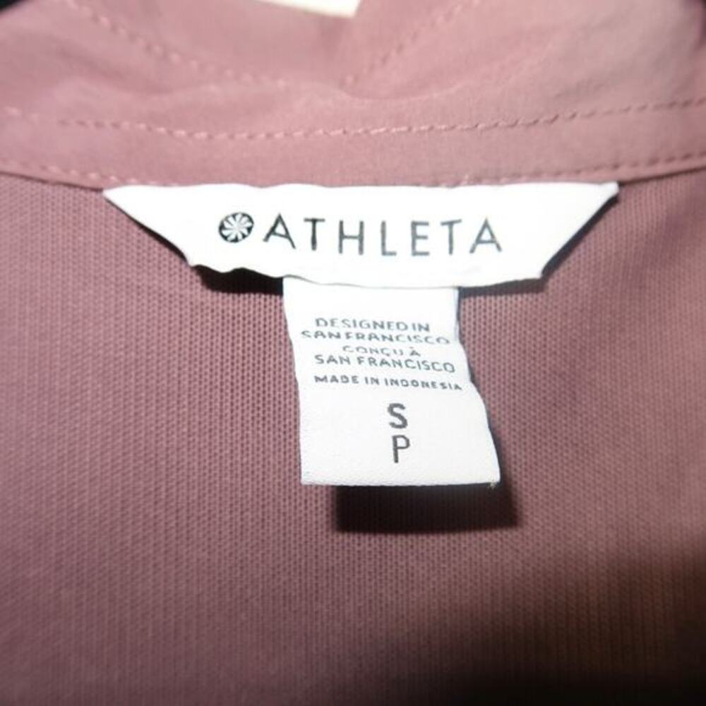 Athleta Hike Packable Top in Damask Mauve Cropped Size Small - Picture 3 of 4